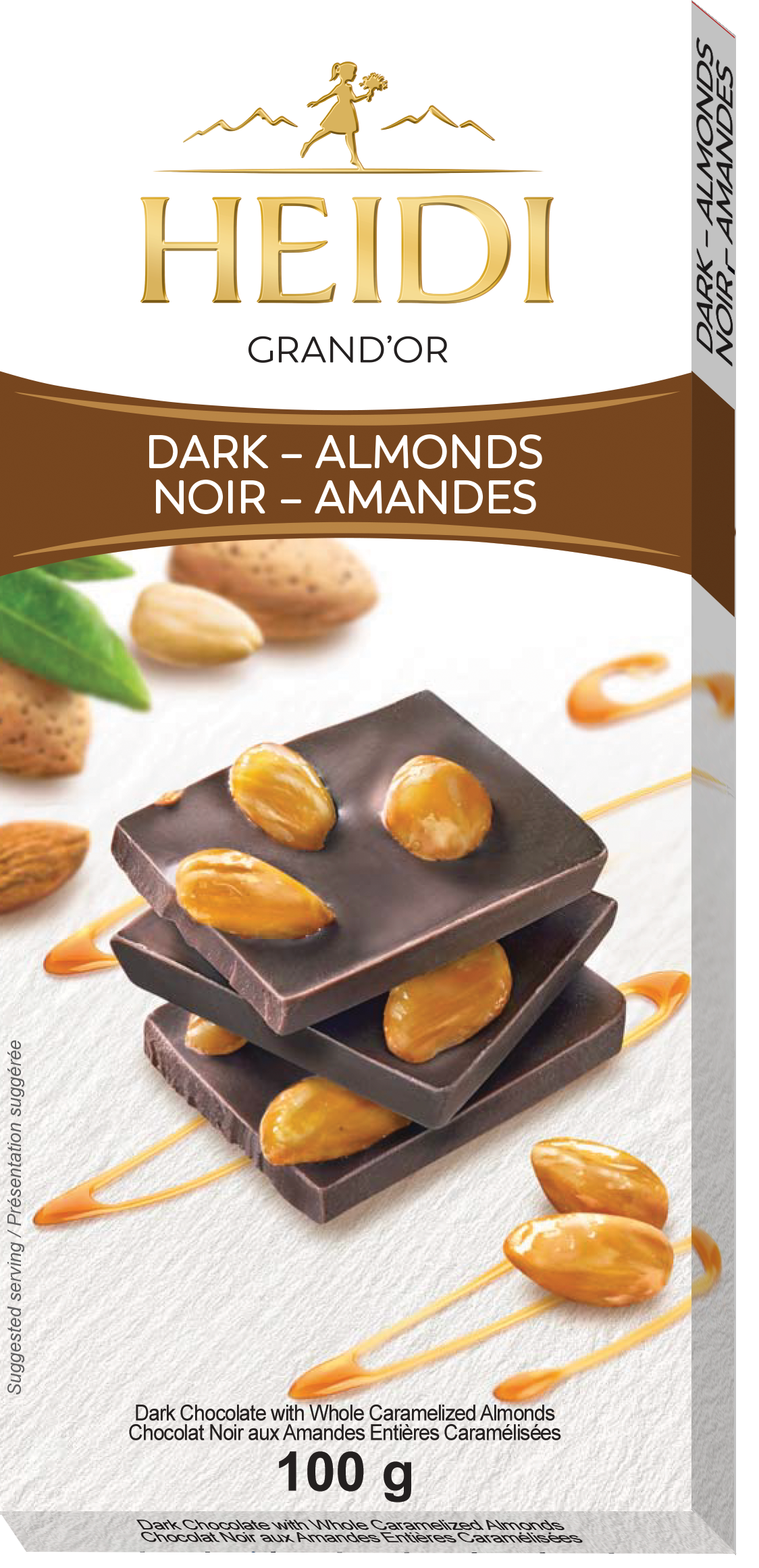 Heidi Dark Chocolate with Whole Almonds