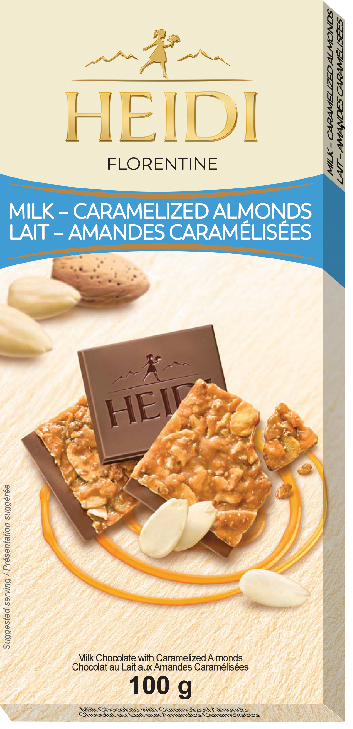 Heidi Dark Chocolate with Caramelized Almonds