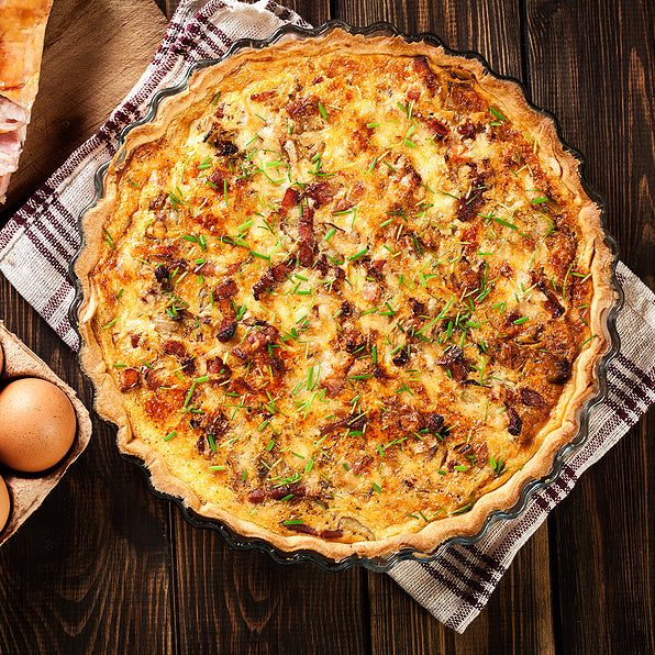 Goat Cheese & Red Pepper Quiche